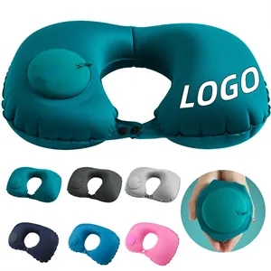 Self Pump U Shaped Foldable Neck Pillow