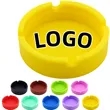 Soft Silicone Round Ashtray | https://www.bestnamebadges.com