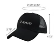 MOQ 50 Adjustable Baseball Net Cap | https://www.bestnamebadges.com