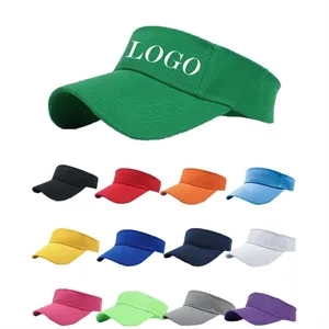 MOQ 50 Cotton Adjustable Empty Top Sunshade Sports Hat