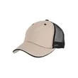 Custom Logo Two Tone Washed Cotton Trucker Cap | https://www.bestnamebadges.com