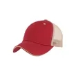 Custom Logo Two Tone Washed Cotton Trucker Cap | https://www.bestnamebadges.com