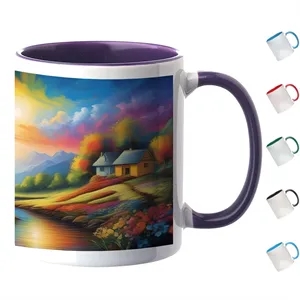 Two Tone Full Color Coffee Mug 11 oz. | https://www.bestnamebadges.com