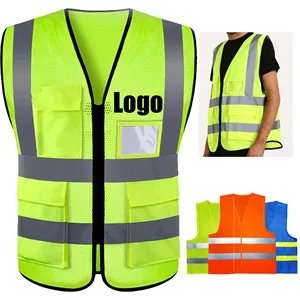 Reflective Safety Warning Vest For Construction Crews