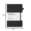 A5 Customizable Logo School Office Notebook With Strap | https://www.bestnamebadges.com