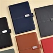 A5 Premium Notebook Set With Pen Artificial Leather Surface | https://www.bestnamebadges.com