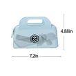 Candy Color Waterproof Mini Silicone Makeup Bag with Zipper | https://www.bestnamebadges.com