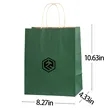 Kraft Paper Shopping Gift Retail Bags with Handles Bulk | https://www.bestnamebadges.com