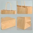 Kraft Paper Shopping Gift Retail Bags with Handles Bulk | https://www.bestnamebadges.com
