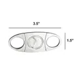 Cigar Cutter Stainless Steel Double Blade Clippers | https://www.bestnamebadges.com