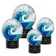 Surfside Award on Marvel Base - Black | https://www.bestnamebadges.com