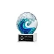Surfside Award on Hancock Base - Clear | https://www.bestnamebadges.com