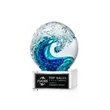 Surfside Award on Hancock Base - Clear | https://www.bestnamebadges.com