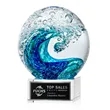 Surfside Award on Hancock Base - Clear | https://www.bestnamebadges.com