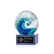 Surfside Award on Hancock Base - Blue | https://www.bestnamebadges.com