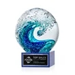 Surfside Award on Hancock Base - Blue | https://www.bestnamebadges.com
