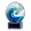 Surfside Award on Hancock Base - Blue | https://www.bestnamebadges.com