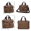 3 In 1 Briefcase Water resistant Canvas Messenger Backpack | https://www.bestnamebadges.com