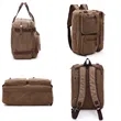 3 In 1 Briefcase Water resistant Canvas Messenger Backpack | https://www.bestnamebadges.com