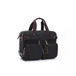 3 In 1 Briefcase Water resistant Canvas Messenger Backpack | https://www.bestnamebadges.com
