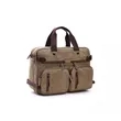 3 In 1 Briefcase Water resistant Canvas Messenger Backpack | https://www.bestnamebadges.com