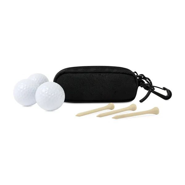 Golf Links Recycled rPET Ball & Tee Caddy Kit