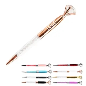 Diamond-Shaped Metal Retractable Ballpoint Pen