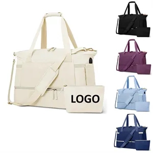 Large Capacity Travel Bag With USB Charging And Small Pouch