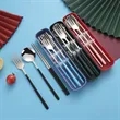 Travel Portable Stainless Steel Cutlery Three-Piece Set | https://www.bestnamebadges.com
