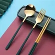 Travel Portable Stainless Steel Cutlery Three-Piece Set | https://www.bestnamebadges.com