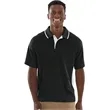 Men's Color Blocked Wicking Polo | https://www.bestnamebadges.com
