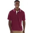 Men's Color Blocked Wicking Polo | https://www.bestnamebadges.com