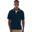 Men's Color Blocked Wicking Polo | https://www.bestnamebadges.com