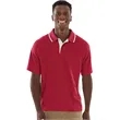 Men's Color Blocked Wicking Polo | https://www.bestnamebadges.com