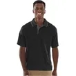 Men's Color Blocked Wicking Polo | https://www.bestnamebadges.com