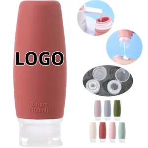 3.4oz. Silicone Travel Liquid Dispenser Bottle