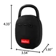 Outdoor Bluetooth 5.2 Speaker With Clip Waterproof | https://www.bestnamebadges.com