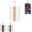 Custom Wooden Tie Rack Retro Belt Storage Hanger Organizer | https://www.bestnamebadges.com