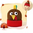 Custom Thanksgiving Turkey/Winter Hat | https://www.bestnamebadges.com