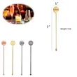 Custom Stainless Steel Cocktail/Coffee Swizzle Stick Stirrer | https://www.bestnamebadges.com