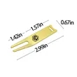 Custom Metal Golf Divot Repair Tool | https://www.bestnamebadges.com