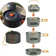 Camping Cookware Cutlery Set with Mesh Bag Portable Backpack | https://www.bestnamebadges.com