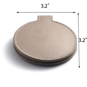 Foldable PU Pocket Mirror