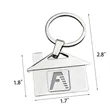 House-Shaped Alloy Keychain | https://www.bestnamebadges.com