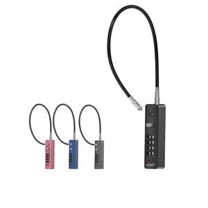 Combination Lock 4 Digit Lock with Long Cable