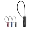 Combination Lock 4 Digit Lock with Long Cable | https://www.bestnamebadges.com