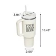 Custom 40Oz Stainless Steel Car Cup | https://www.bestnamebadges.com