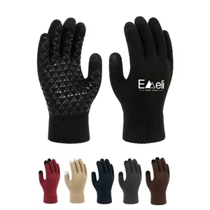 Winter Padded And Thickened Warm Non-slip Touch Screen Glove