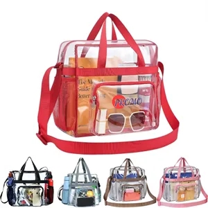 Clear Tote Bag for Stadiums Customizable Logo