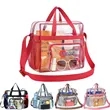 Clear Tote Bag for Stadiums Customizable Logo | https://www.bestnamebadges.com